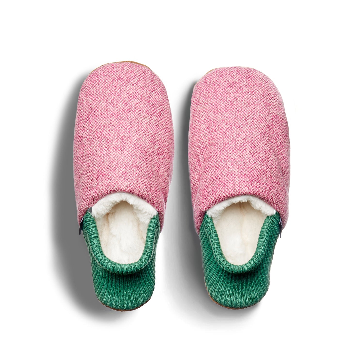 Burel Wool House Shoes - Fur-Lined