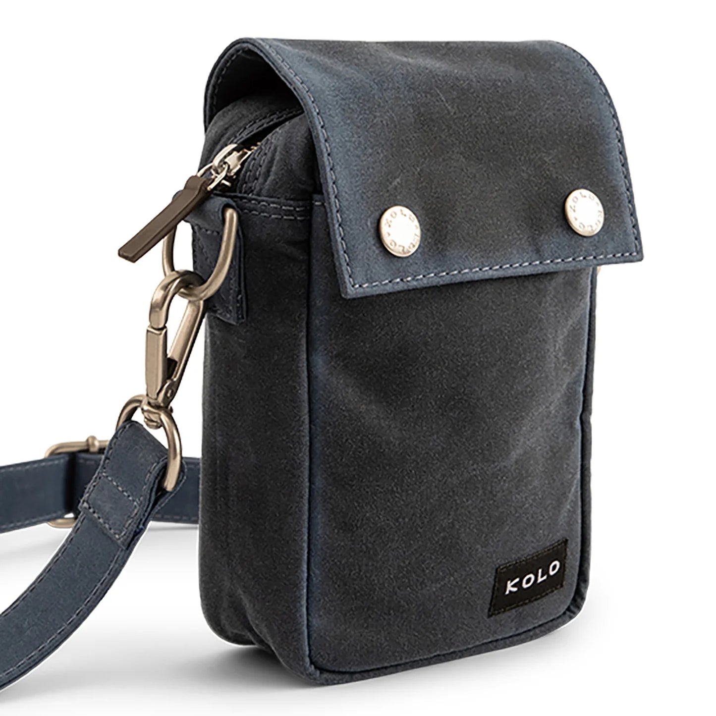 Ellis Small Bag in Navy wax 