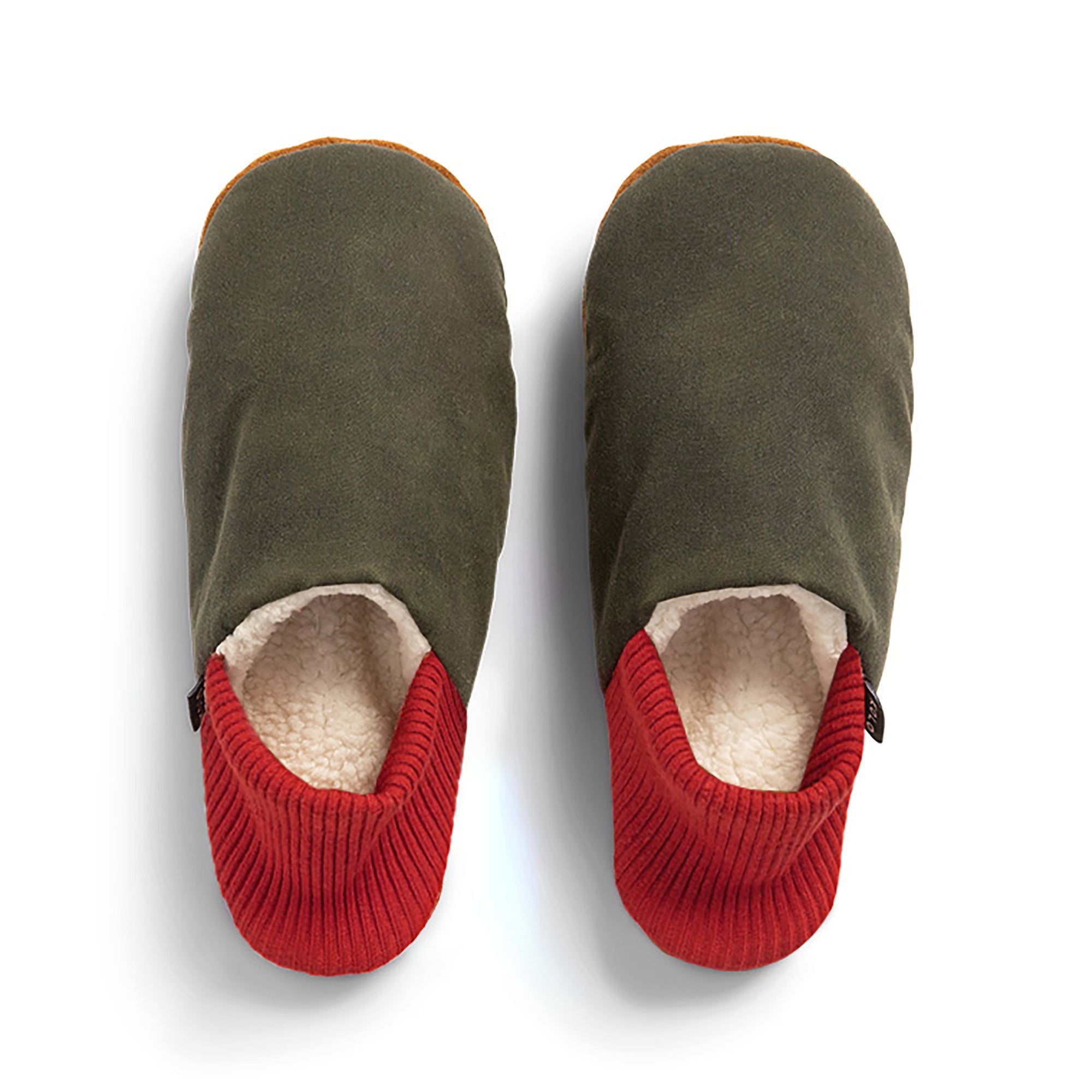 Aberdeen Waxed Canvas House Shoes - Sherpa-Lined