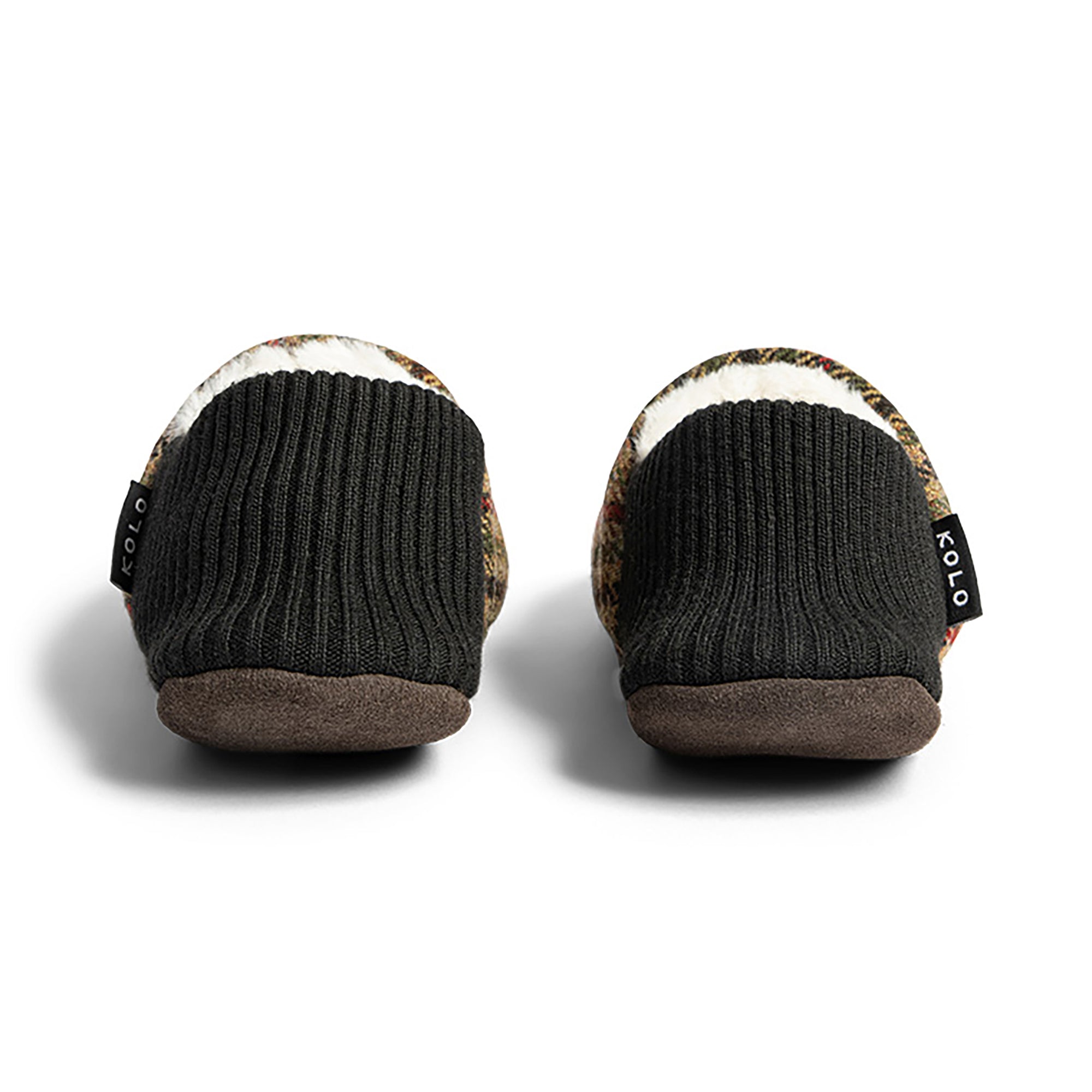 Finn Tweed House Shoes - Fur-Lined