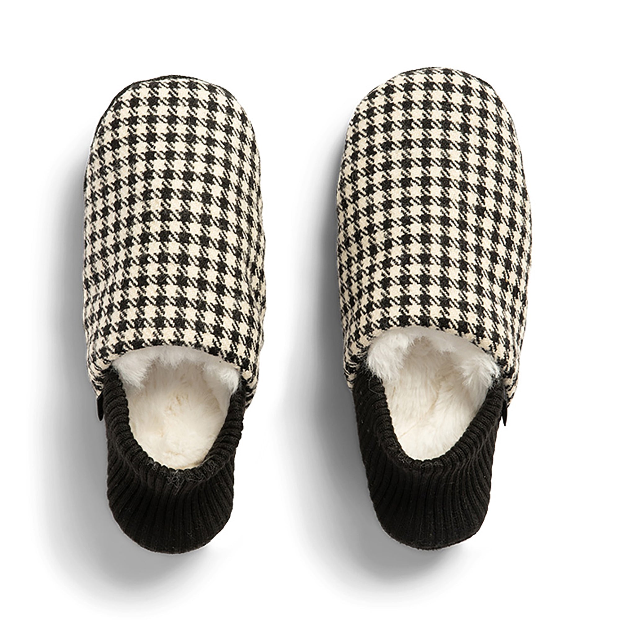 Finn Tweed House Shoes - Fur-Lined