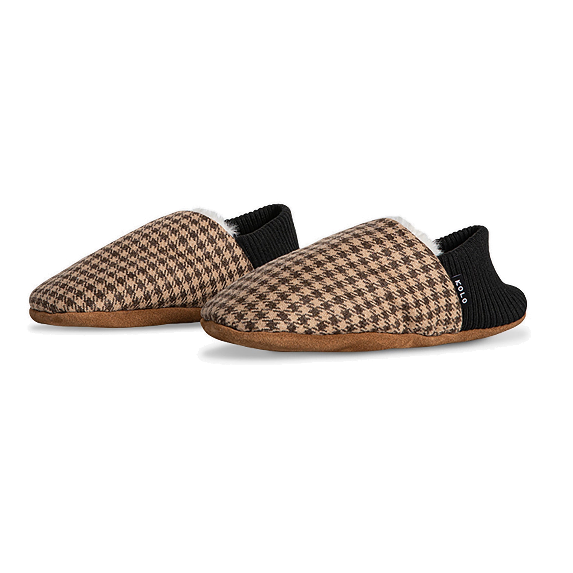 Finn Tweed House Shoes - Fur-Lined