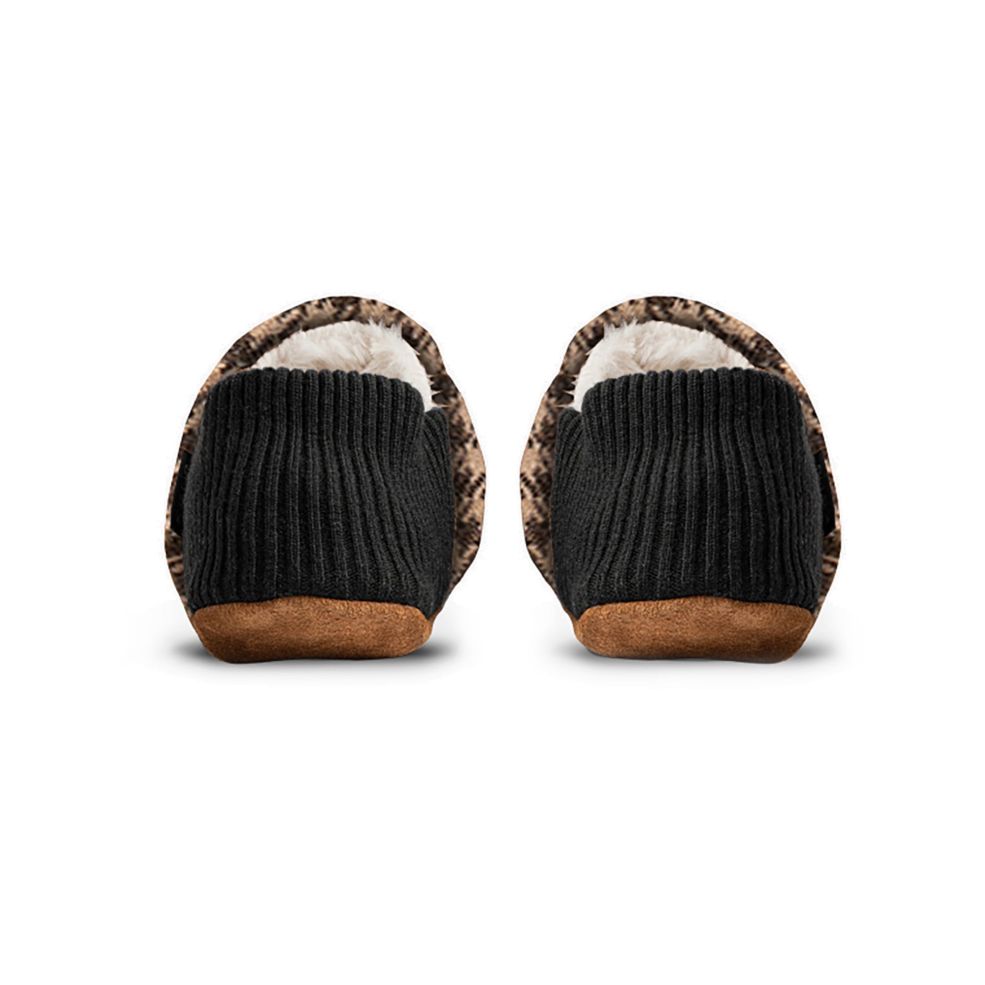 Finn Tweed House Shoes - Fur-Lined