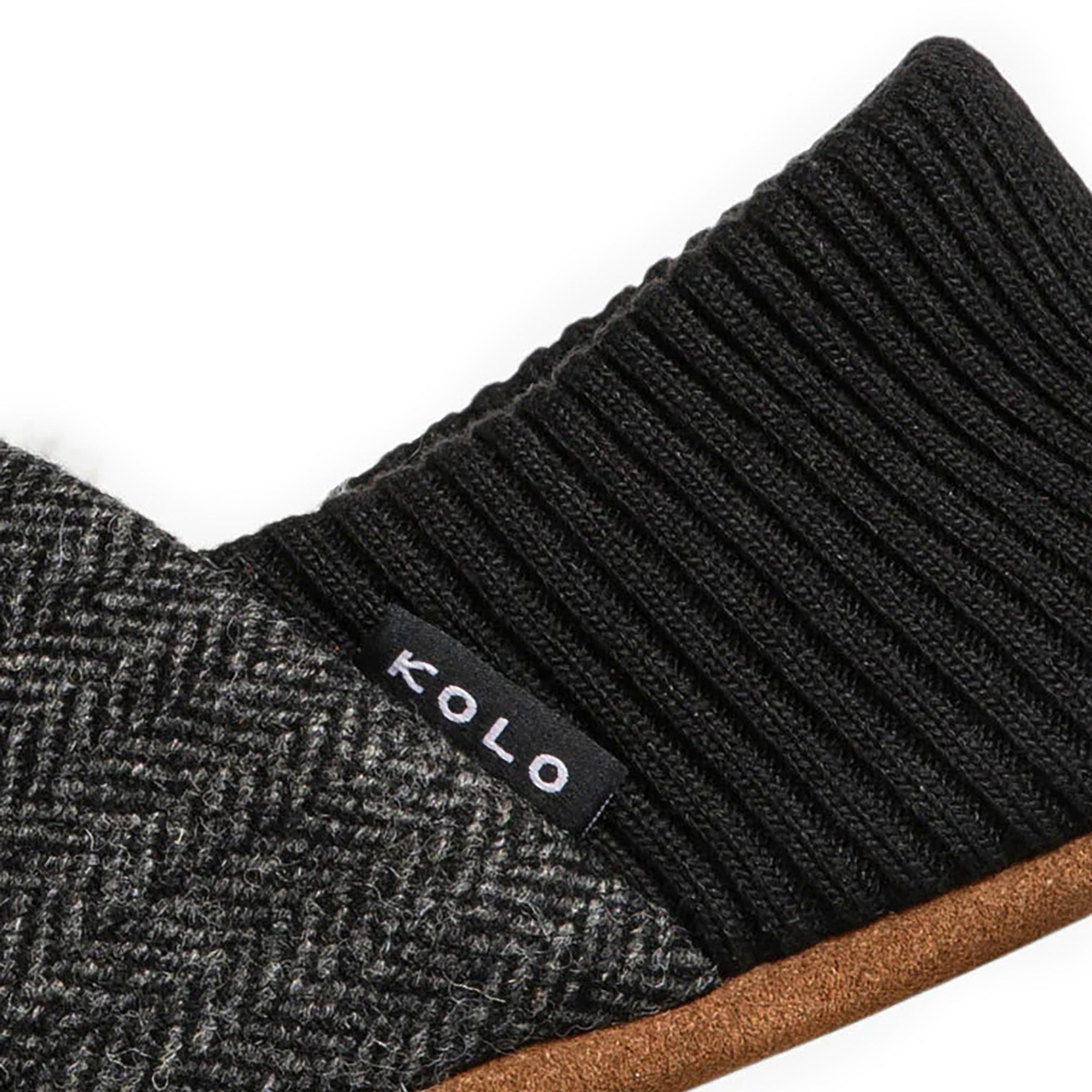 Finn Tweed House Shoes - Fur-Lined