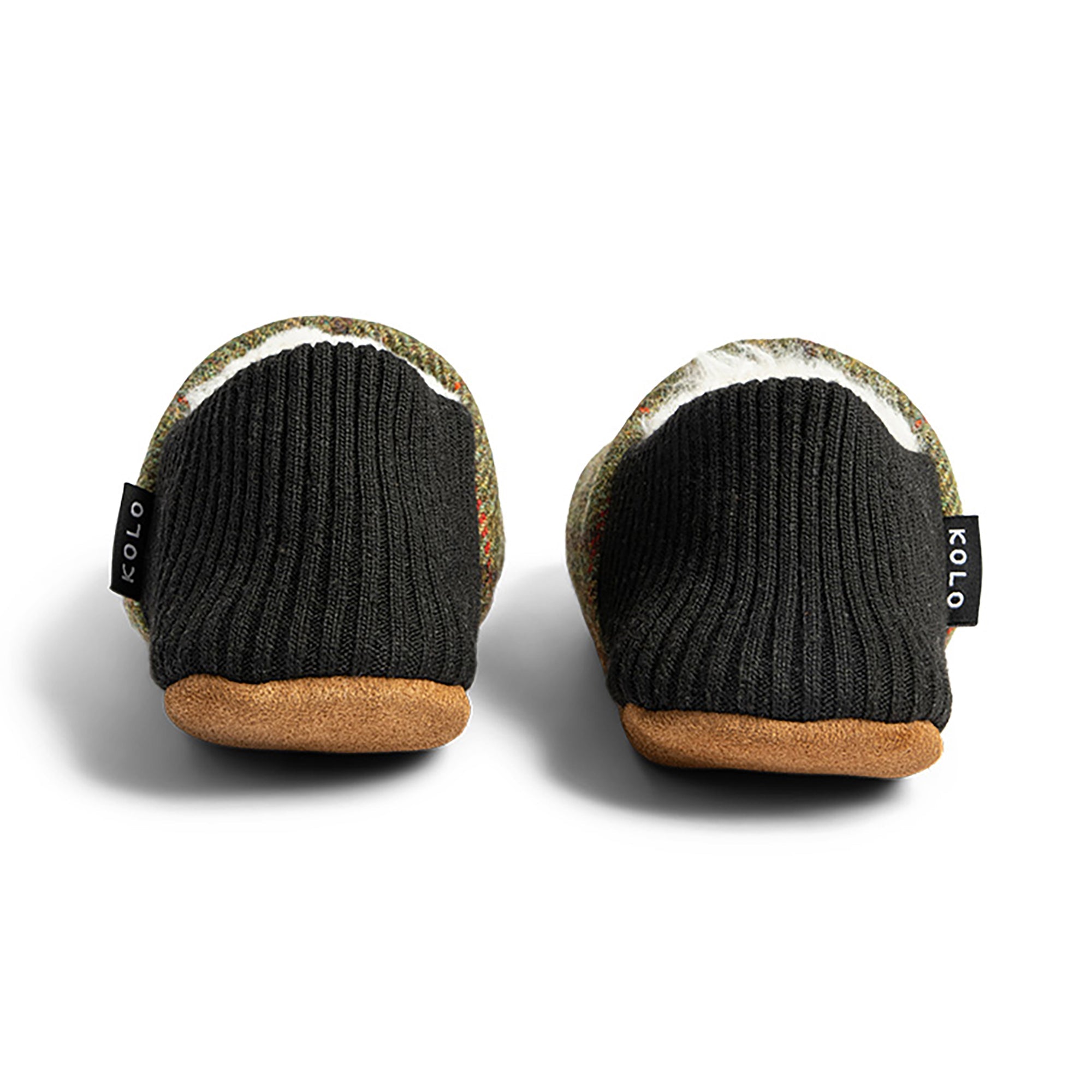 Finn Tweed House Shoes - Fur-Lined