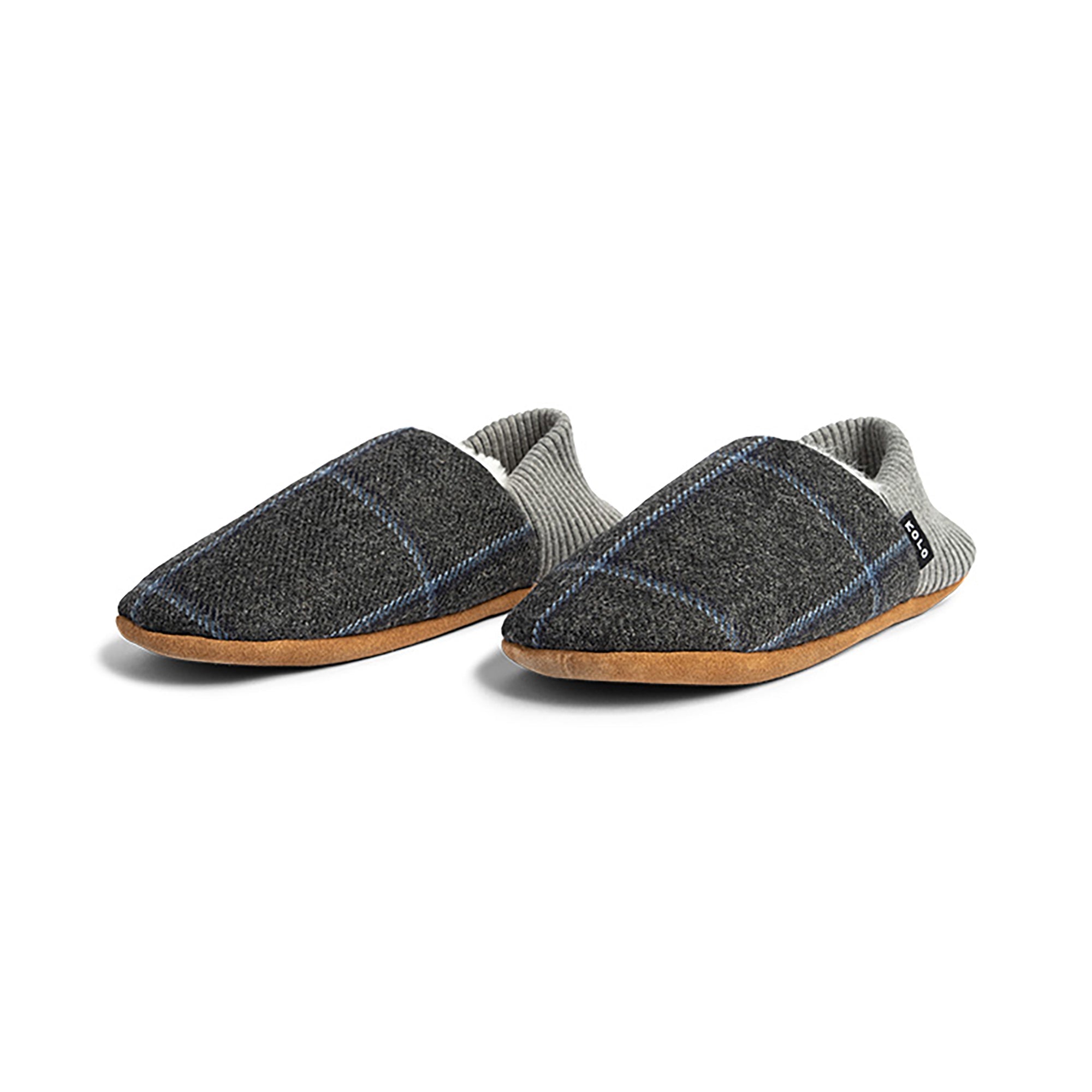 Finn Tweed House Shoes - Fur-Lined