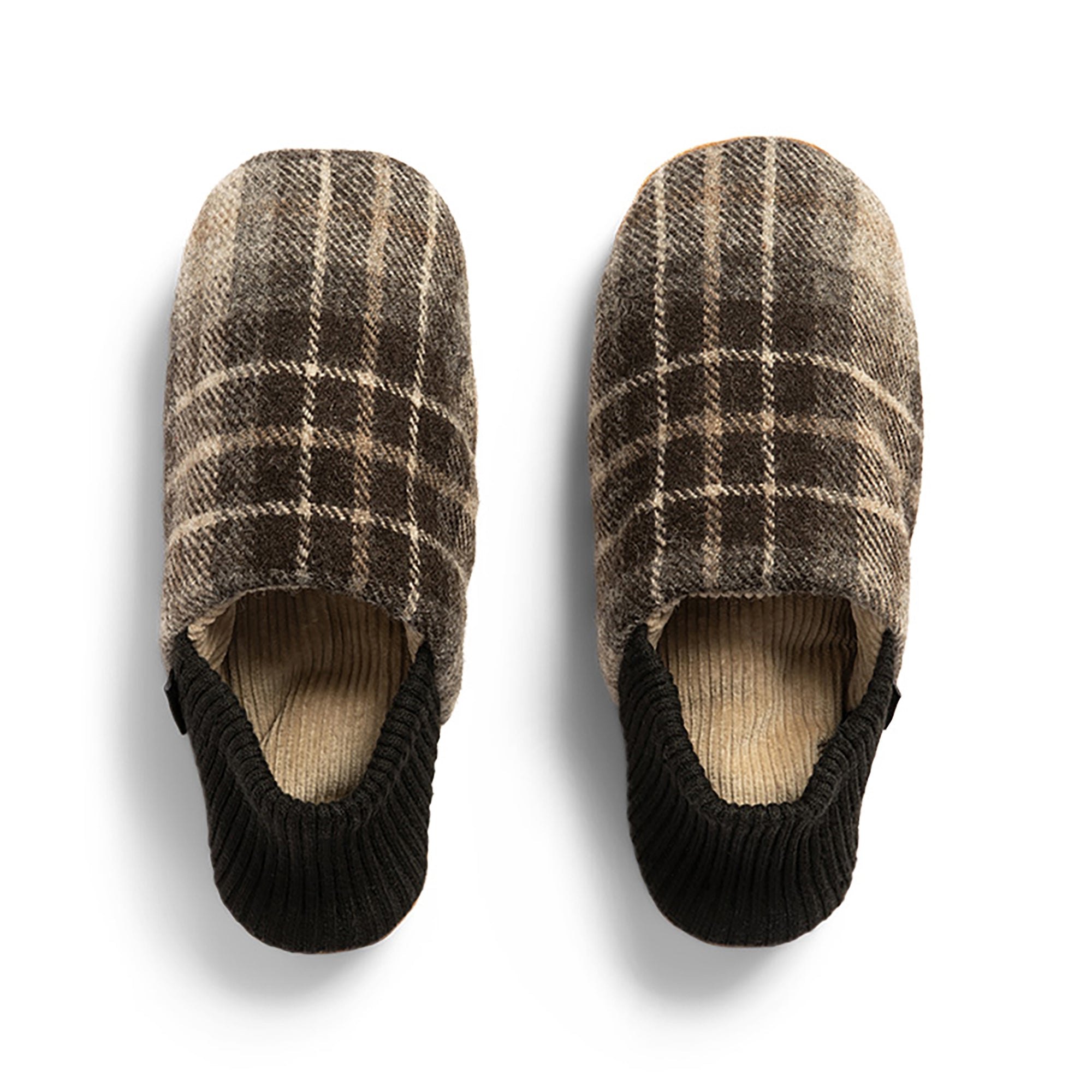 Hawick Tweed House Shoes - Corduroy-Lined