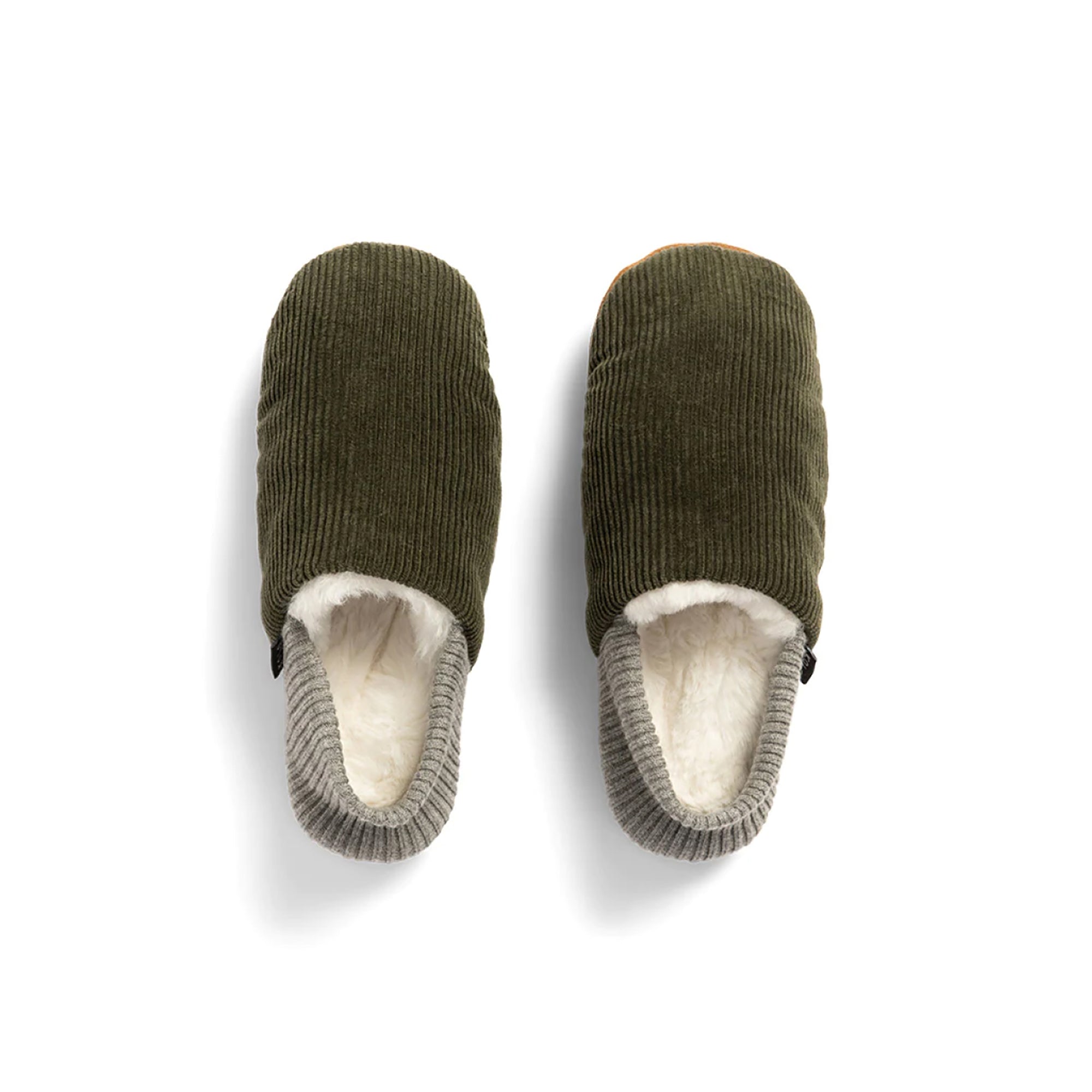 Willer Corduroy House Shoes - Fur-Lined