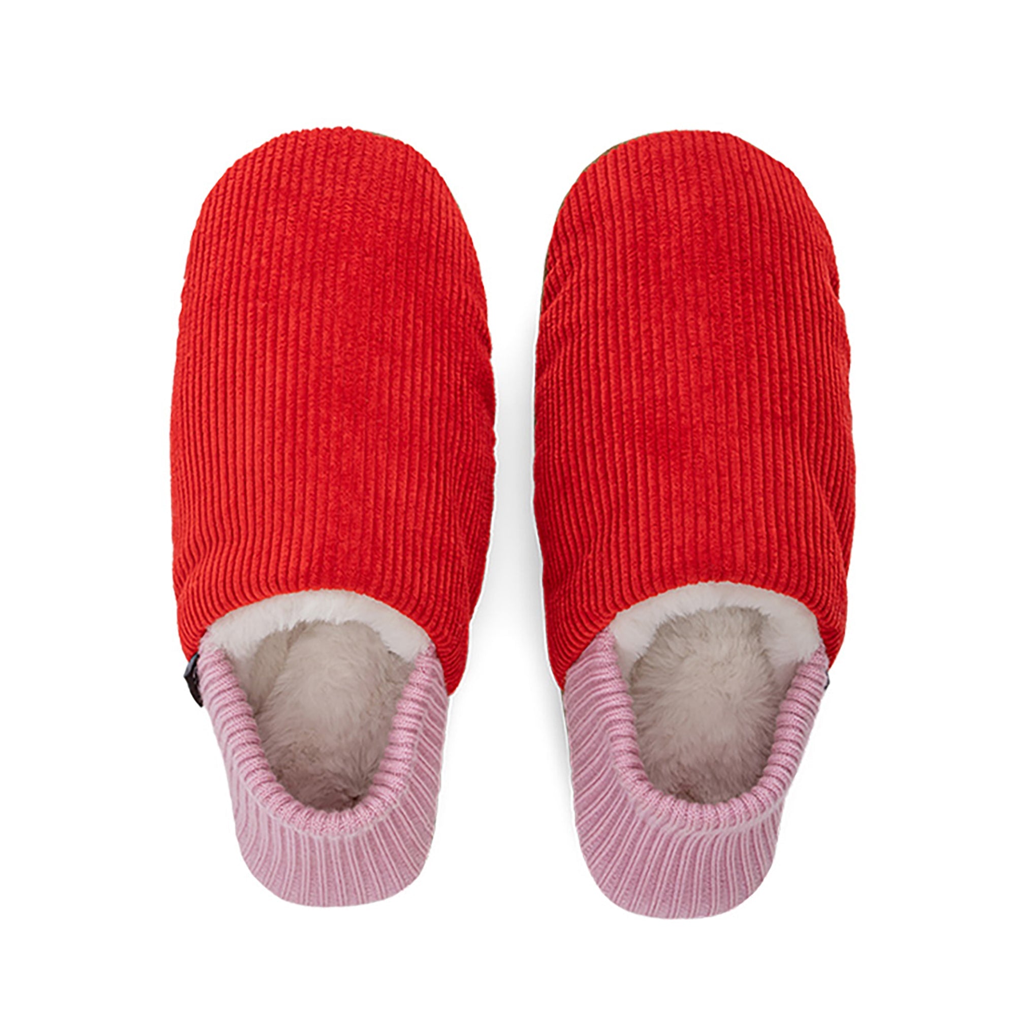 Willer Corduroy House Shoes - Fur-Lined