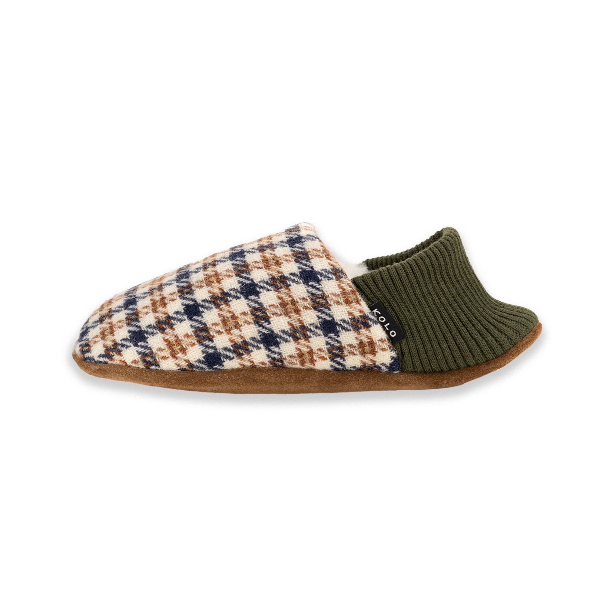 Finn Tweed House Shoes - Fur-Lined