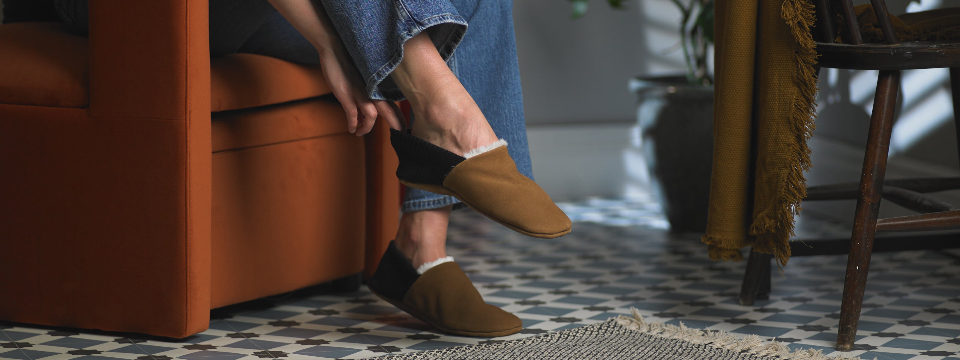 Suede Leathers House Shoes