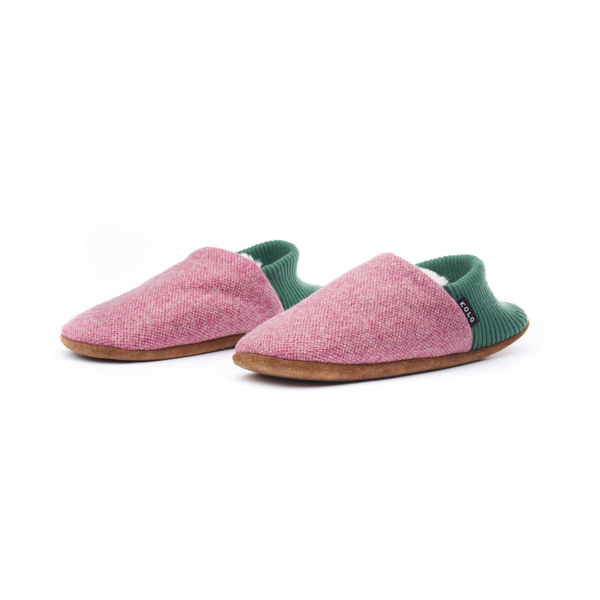 Burel Wool House Shoes - Fur-Lined
