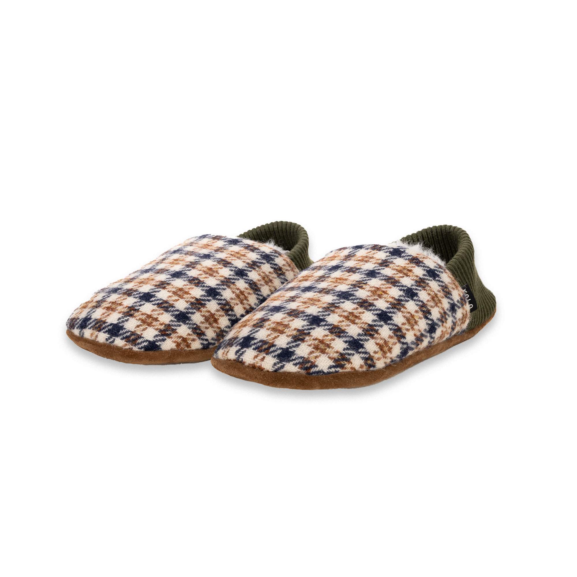 Finn Tweed House Shoes - Fur-Lined