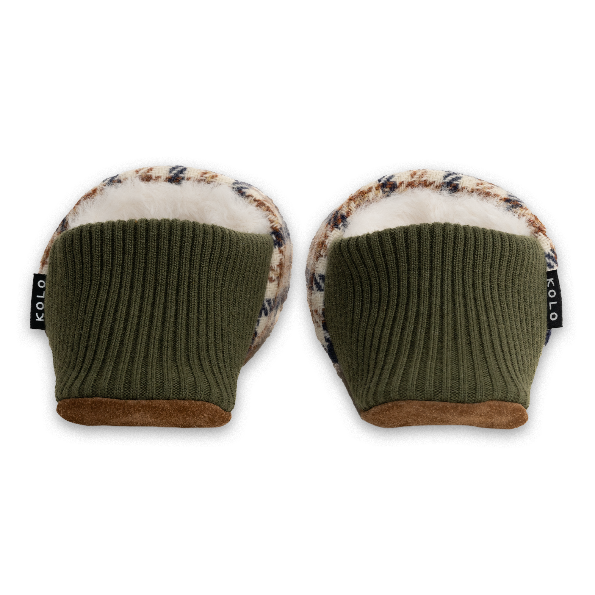 Finn Tweed House Shoes - Fur-Lined