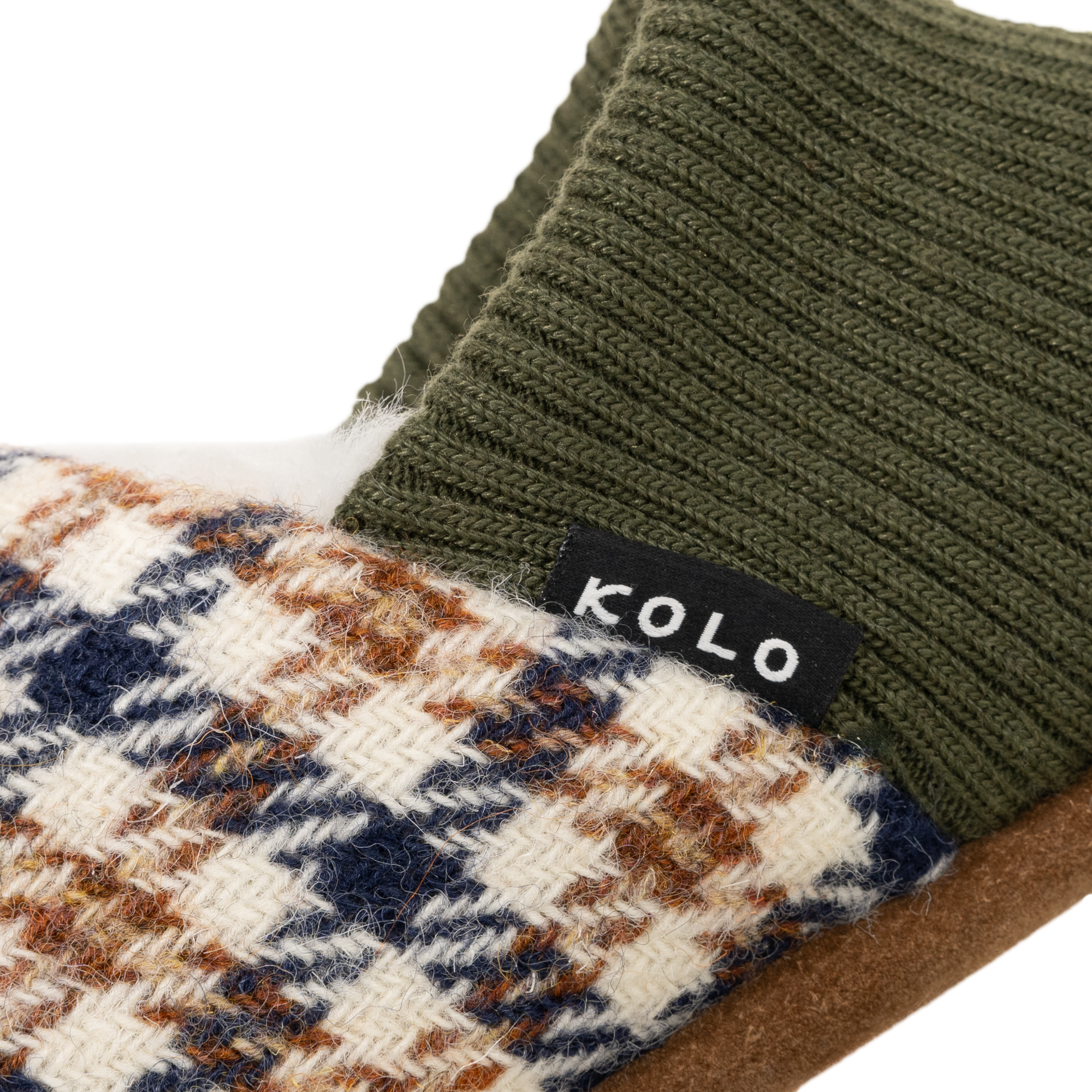 Finn Tweed House Shoes - Fur-Lined