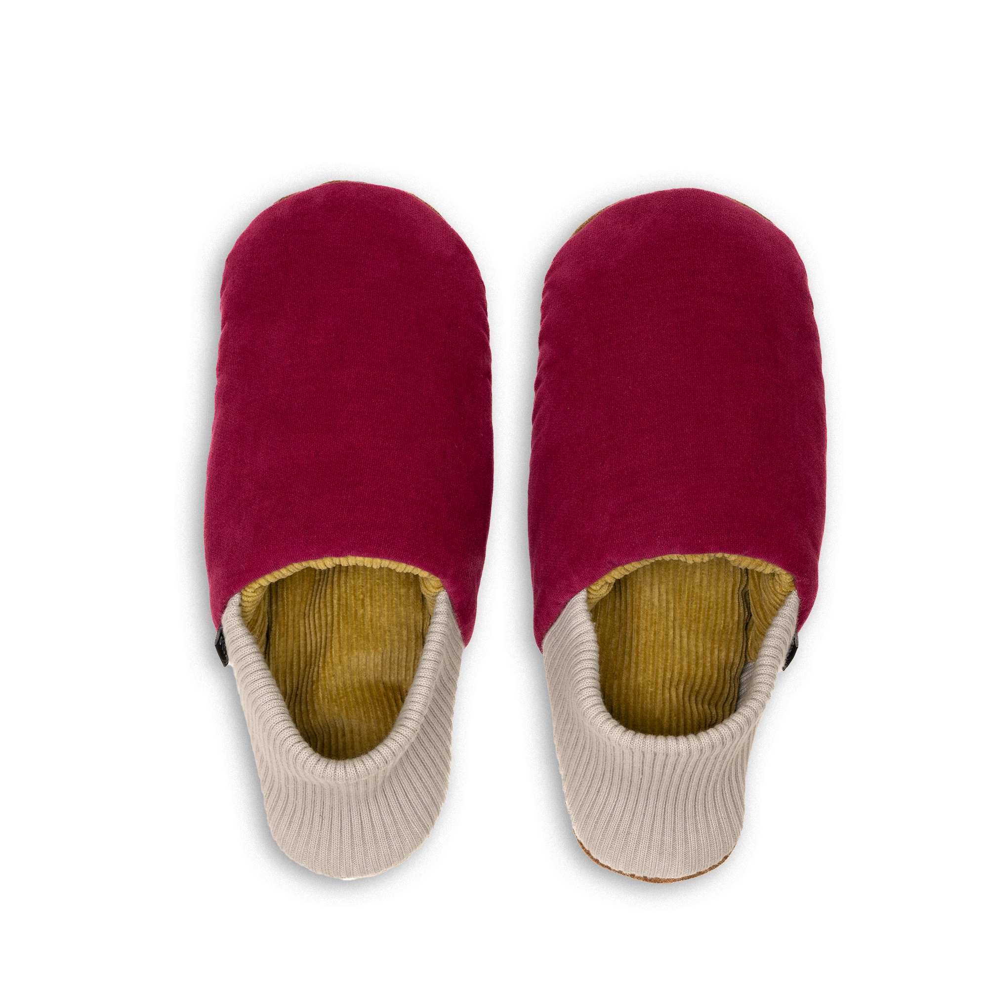 Vannes Velvet House Shoes - Corduroy-Lined